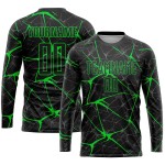 Green Jersey Uniform Custom Sublimation Soccer Black Neon Green Jersey Uniform Custom Sublimation Soccer Black Neon
