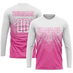 White Jersey Uniform Soccer Custom Sublimation Pink White Jersey Uniform Soccer Custom Sublimation Pink