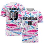 Soccer Sublimation Figure Custom Uniform Jersey Black-Pink Soccer Sublimation Figure Custom Uniform Jersey Black-Pink