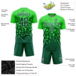 Sublimation Grass Soccer Green-White Uniform Green Custom Jersey Sublimation Grass Soccer Green-White Uniform Green Custom Jersey