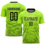 Uniform Green Custom Jersey Neon Black Soccer Sublimation Uniform Green Custom Jersey Neon Black Soccer Sublimation