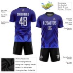 Uniform Jersey Custom Purple Sublimation Soccer White Royal-Navy Dark Uniform Jersey Custom Purple Sublimation Soccer White Royal-Navy Dark