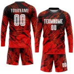 Red White-Black Custom Uniform Jersey Soccer Sublimation Red White-Black Custom Uniform Jersey Soccer Sublimation