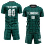 Sublimation Jersey Soccer Green White-Black Uniform Custom Sublimation Jersey Soccer Green White-Black Uniform Custom