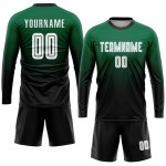 Uniform Fade Green White-Black Soccer Jersey Sublimation Kelly Custom Fashion Uniform Fade Green White-Black Soccer Jersey Sublimation Kelly Custom Fashion