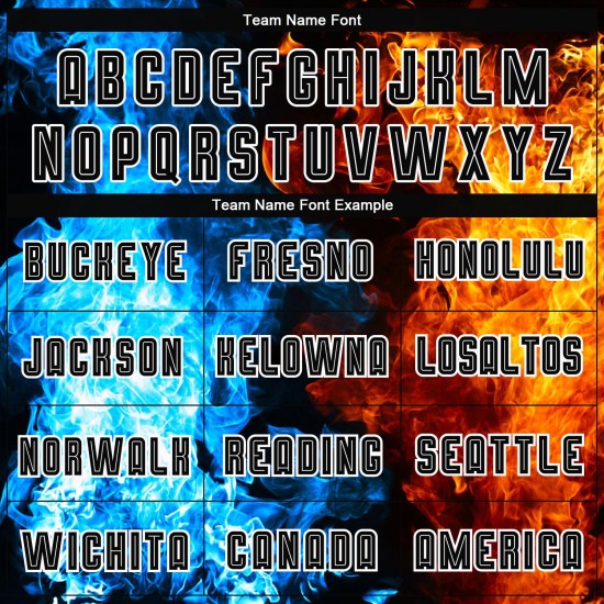 Black-White Jersey Flame Sublimation Figure Soccer Uniform Custom Black-White Jersey Flame Sublimation Figure Soccer Uniform Custom