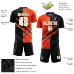 Orange-Old Black Pattern Sublimation Graffiti Uniform Custom Jersey White Scratch Soccer Gold Orange-Old Black Pattern Sublimation Graffiti Uniform Custom Jersey White Scratch Soccer Gold