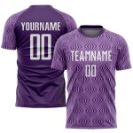 Uniform Sublimation Jersey Custom White Purple Soccer Uniform Sublimation Jersey Custom White Purple Soccer