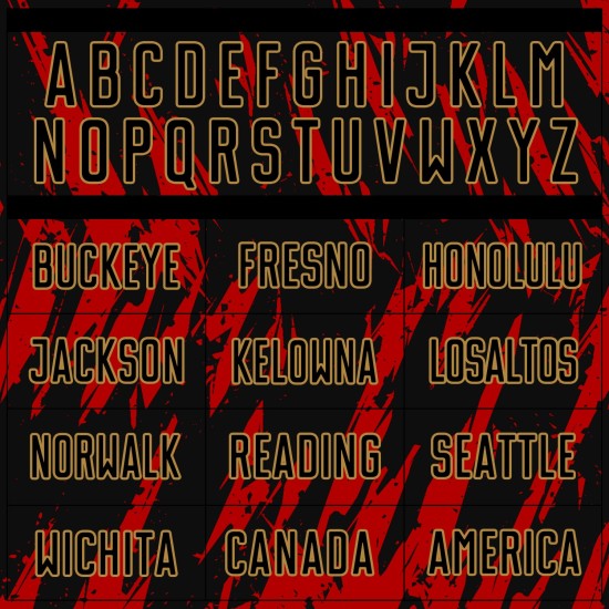 Black-Old Sublimation Jersey Uniform Gold Red Custom Soccer Black-Old Sublimation Jersey Uniform Gold Red Custom Soccer