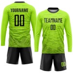 Uniform Green Custom Jersey Neon Black Soccer Sublimation Uniform Green Custom Jersey Neon Black Soccer Sublimation