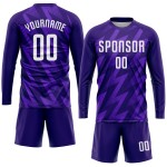 Jersey Purple White Soccer Custom Uniform Sublimation Jersey Purple White Soccer Custom Uniform Sublimation