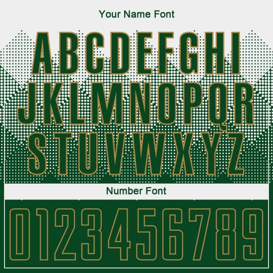 Jersey Uniform Gold Sublimation Custom Green-Old Soccer White Jersey Uniform Gold Sublimation Custom Green-Old Soccer White