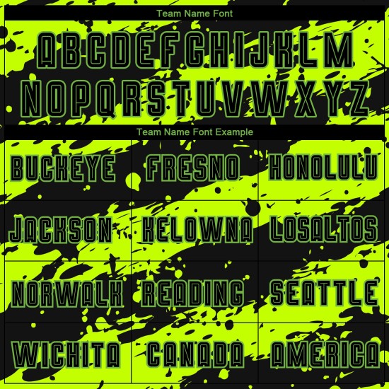 Green Neon Uniform Sublimation Jersey Custom Soccer Black