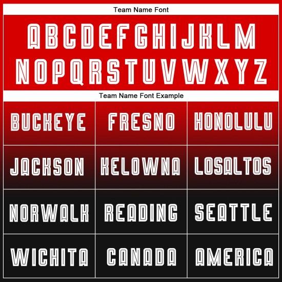 Soccer White-Black Red Fade Custom Sublimation Sleeve Fashion Uniform Long Jersey Soccer White-Black Red Fade Custom Sublimation Sleeve Fashion Uniform Long Jersey